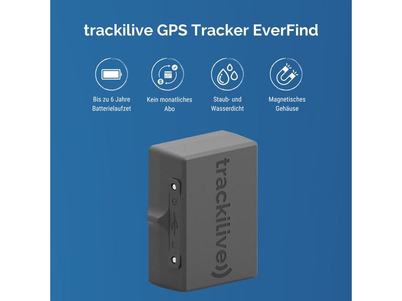 trackilive GPS Tracker EverFind für Wohnwagen Tracker