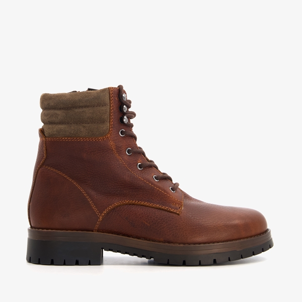 Van Beers leren heren veterboots bruin