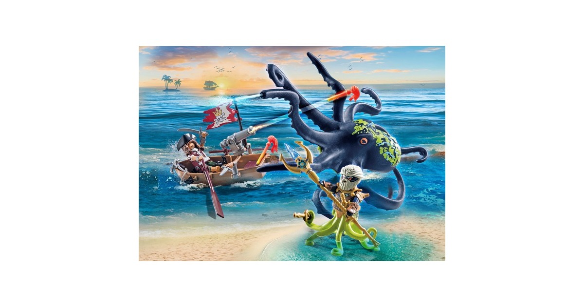 PLAYMOBILPirates - Gevecht tegen de reuzenoctopus Constructiespeelgoed  (71419)