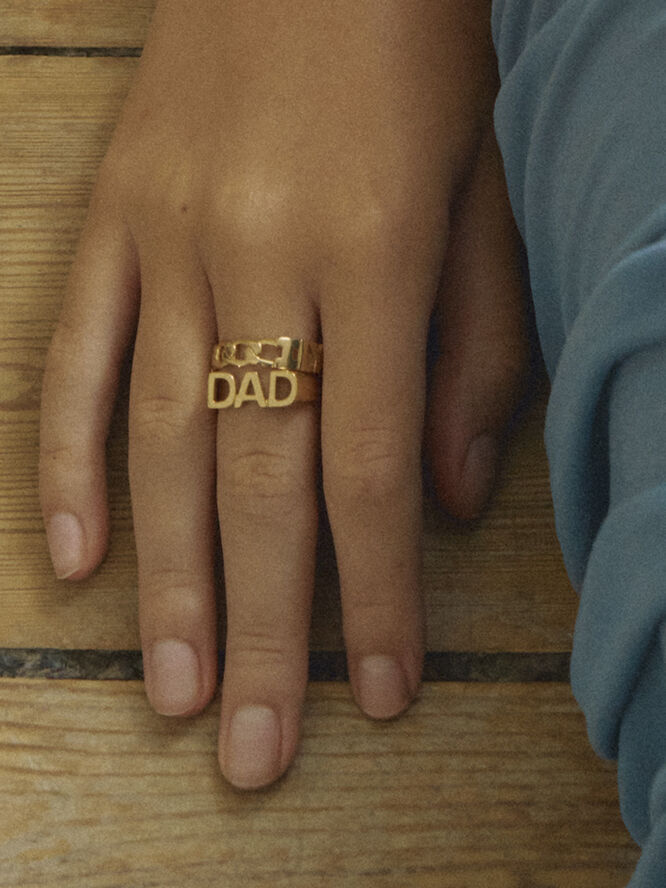 Maria Black Dad Ring Gold hp