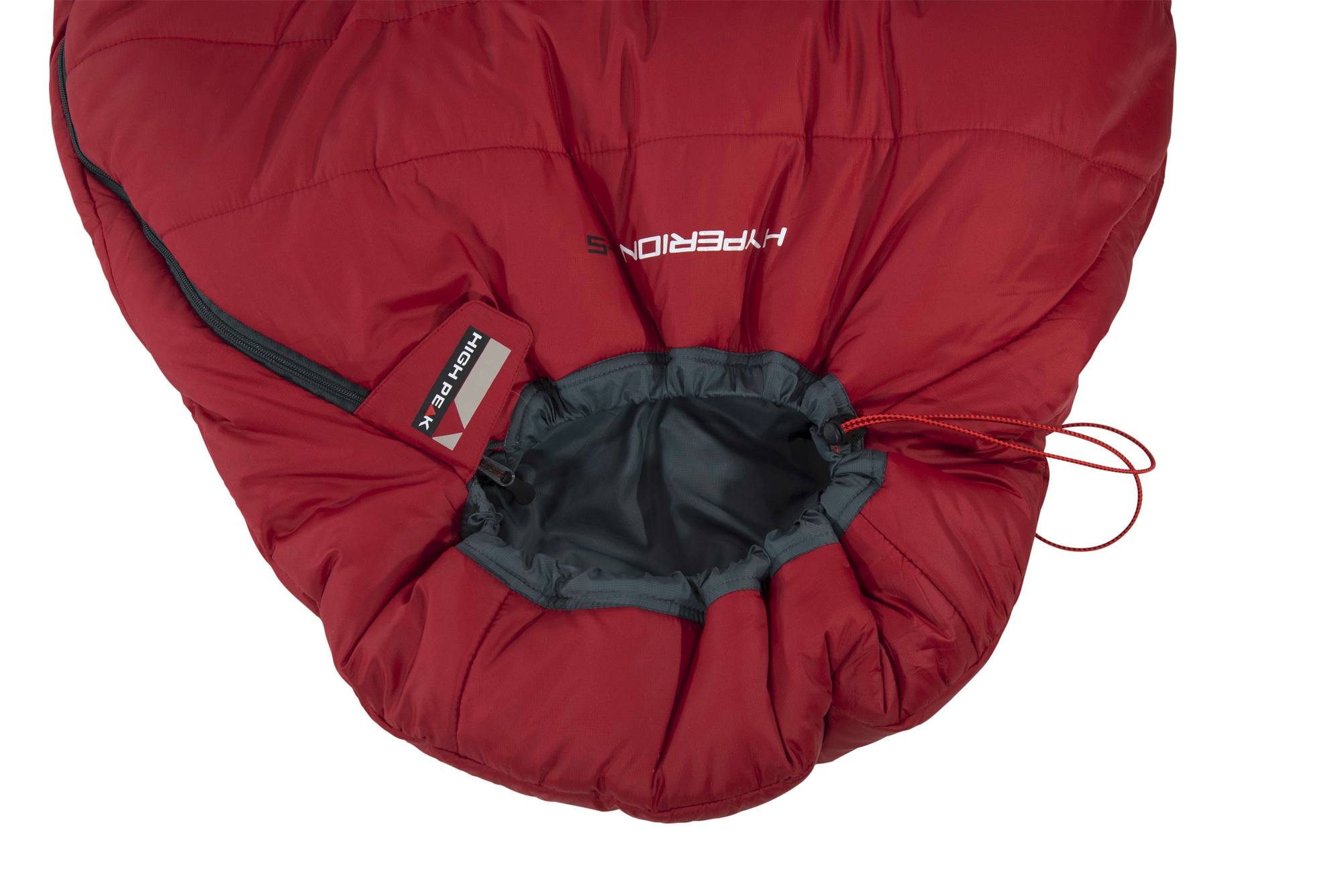 High Peak Hyperion 1 M Mumienschlafsack 210 x 80 cm dunkelrot/grau