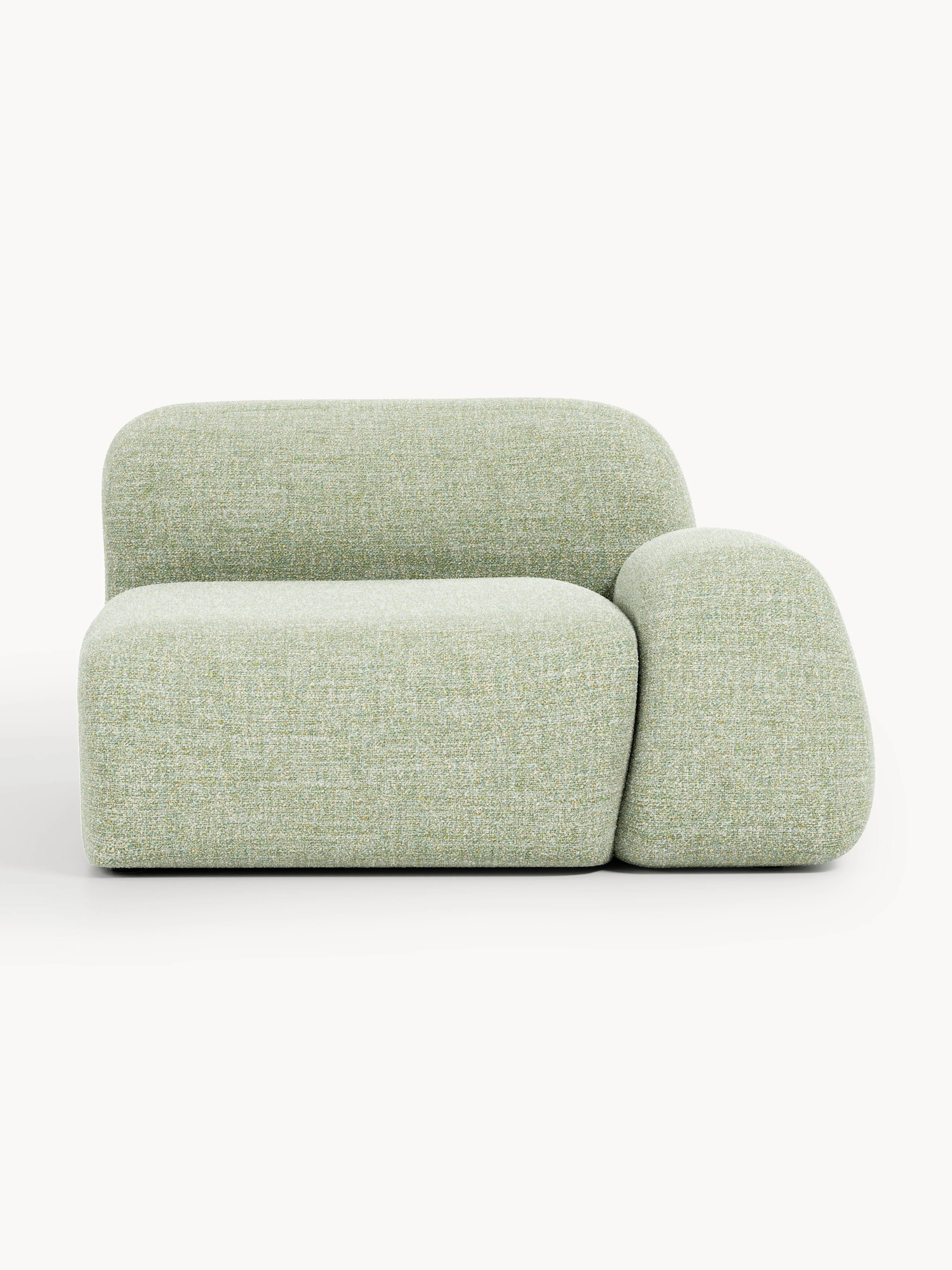 Bouclé hoekmodule Wolke