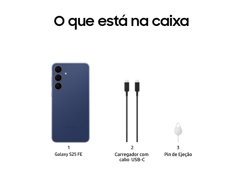 SMARTPHONE SAMSUNG GALAXY S25 FE 256GB AZUL MAR