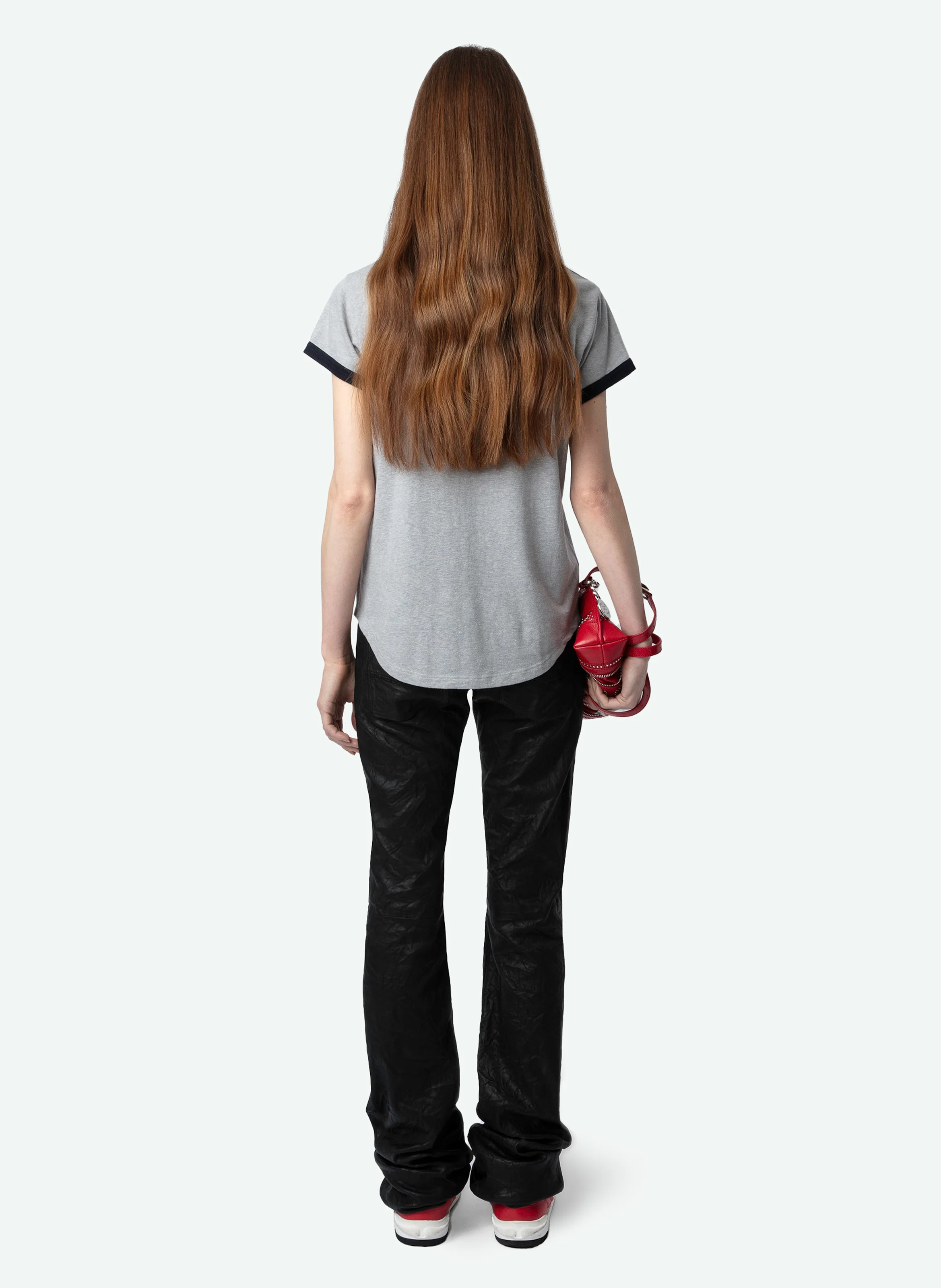 WOOP - Tee-shirt col rond imprimé | Gris
