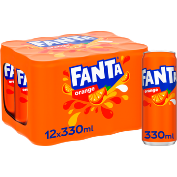 Fanta Orange Blik 12 x 0,33 L