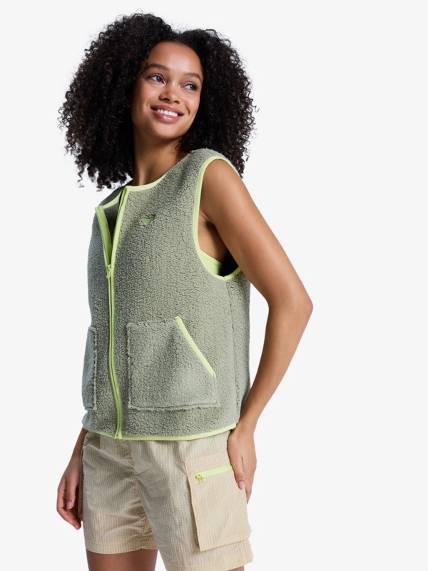 Boundless Spirit Veste sans manches en polaire Vert Femme