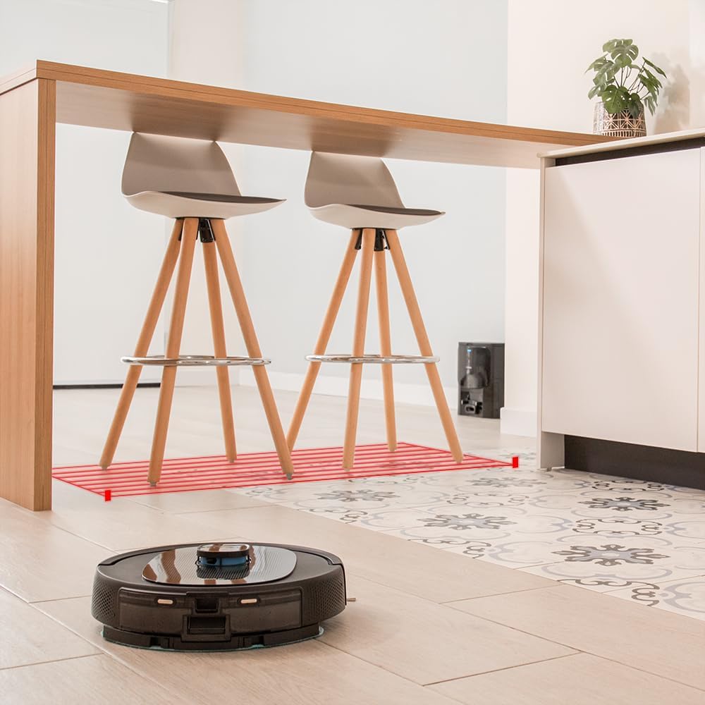 Cecotec Robot Aspirador con Navegacin Lser y Base Autovaciado Conga 8290 Immortal Ultra Power Home Genesis T