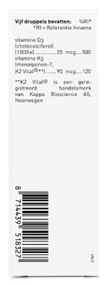 Orthica D3 & K2 Oliedruppels 25ML