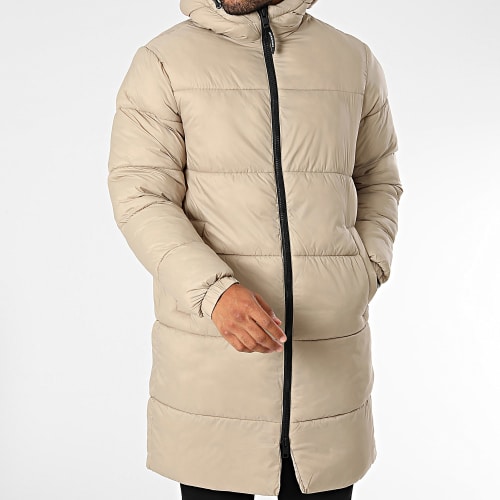 Doudoune Longue Capuche Toby Beige