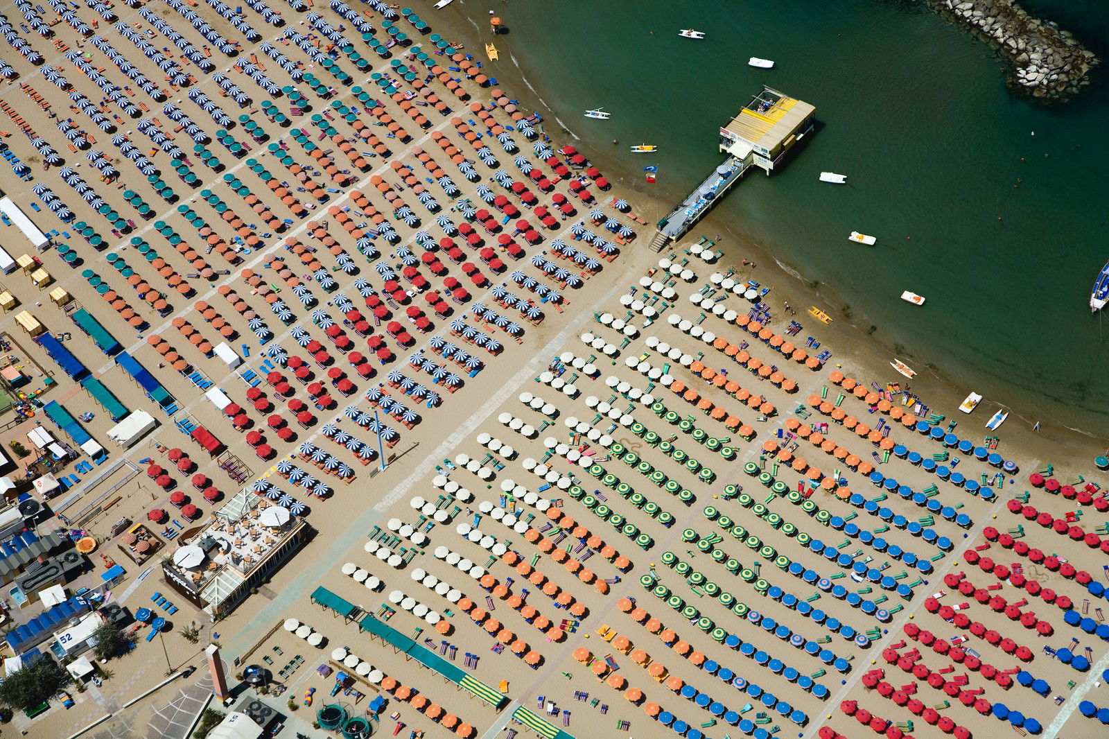 Adriatic Coast, Cattolica, Italy by Alex Maclean - Limited Edition. Edition of: 100. Signed.