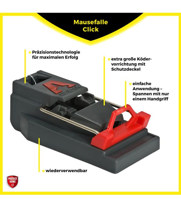 PROTECT HOME Mausefallen Click, 3 Stk.