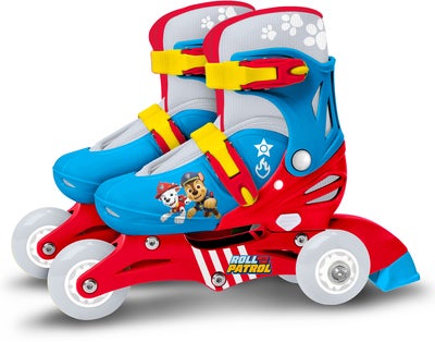 Stamp Paw Patrol Justerbar 2-i-1 Inlines Størrelse 27-30, Blå/Rød