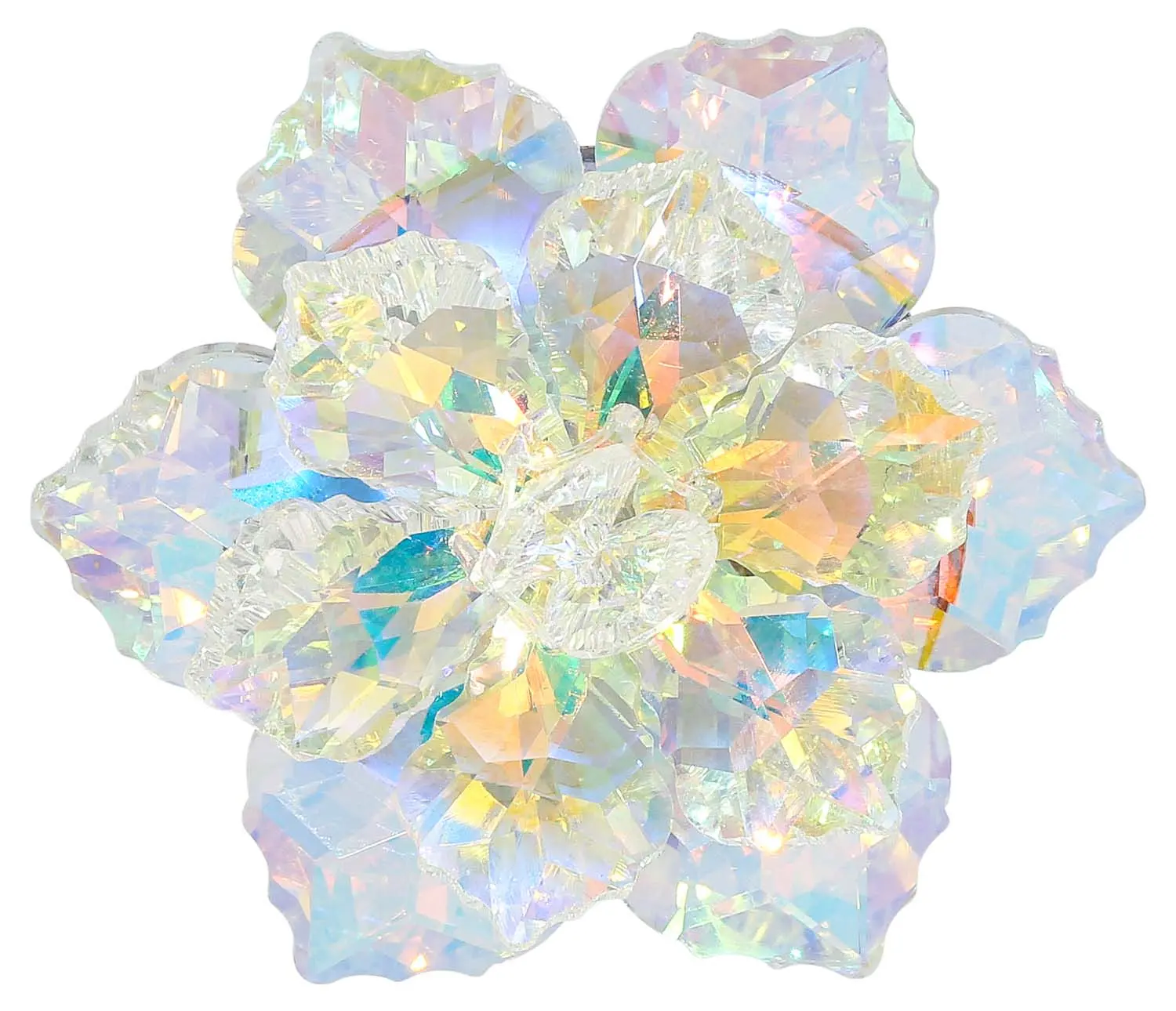 Brosche - Rainbow Flower