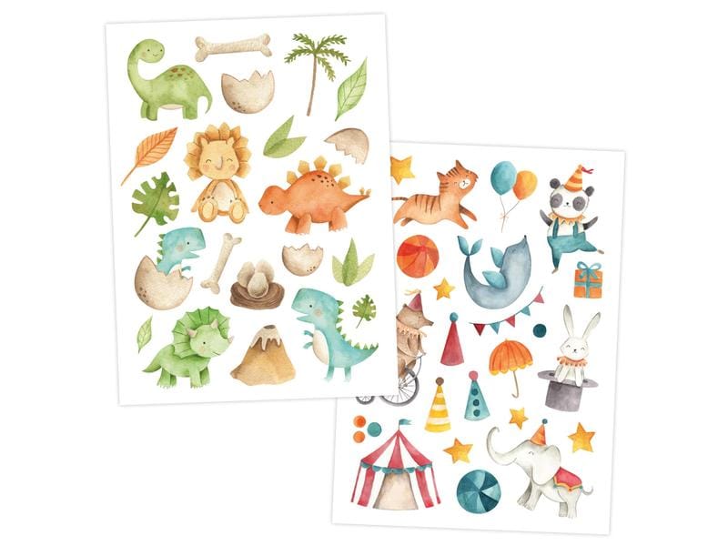 Papierdrachen Tattoo Set Bunter Mix 6 Bögen