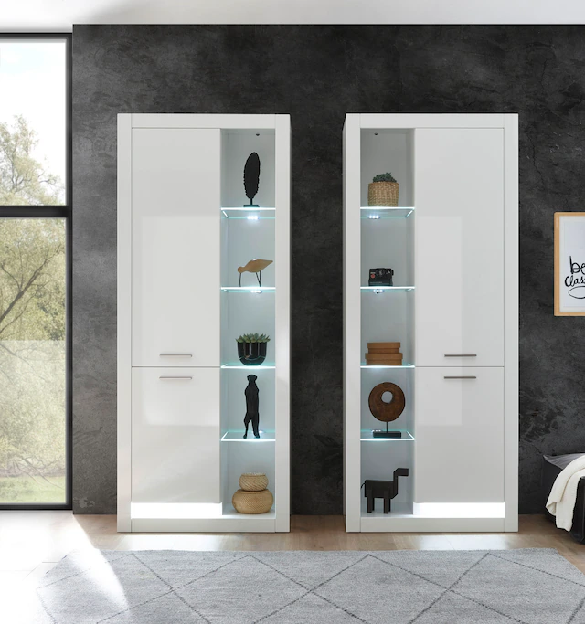 PLACES OF STYLE Vitrine »MERAN« Höhe ca. 196 cm
