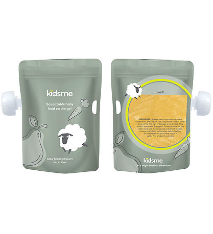 KidsMe Madposer - 8-pak - 180 ml -  Grøn