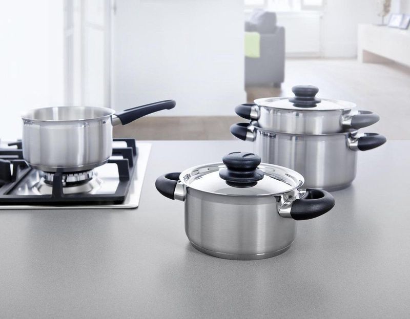 BK Karaat+ Pannenset 4 delig RVS