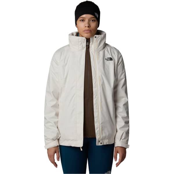 Veste randonnée THE NORTH FACE W EVOLVE II TRICLIMATE JACKET WHITE DUNE/SMOKEY BROWN