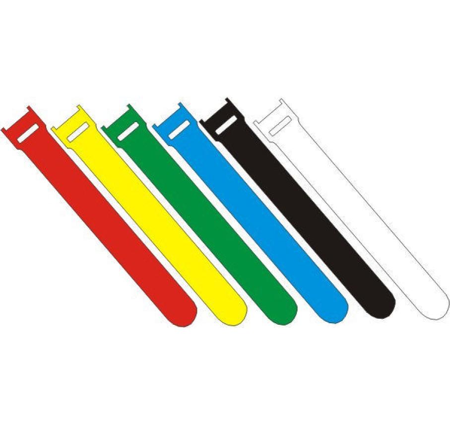 Klettkabelbinder ETK-3-3 13 x 250 mm Weiss, 100 StückKabelmanagement mit Klettverschlusssystem