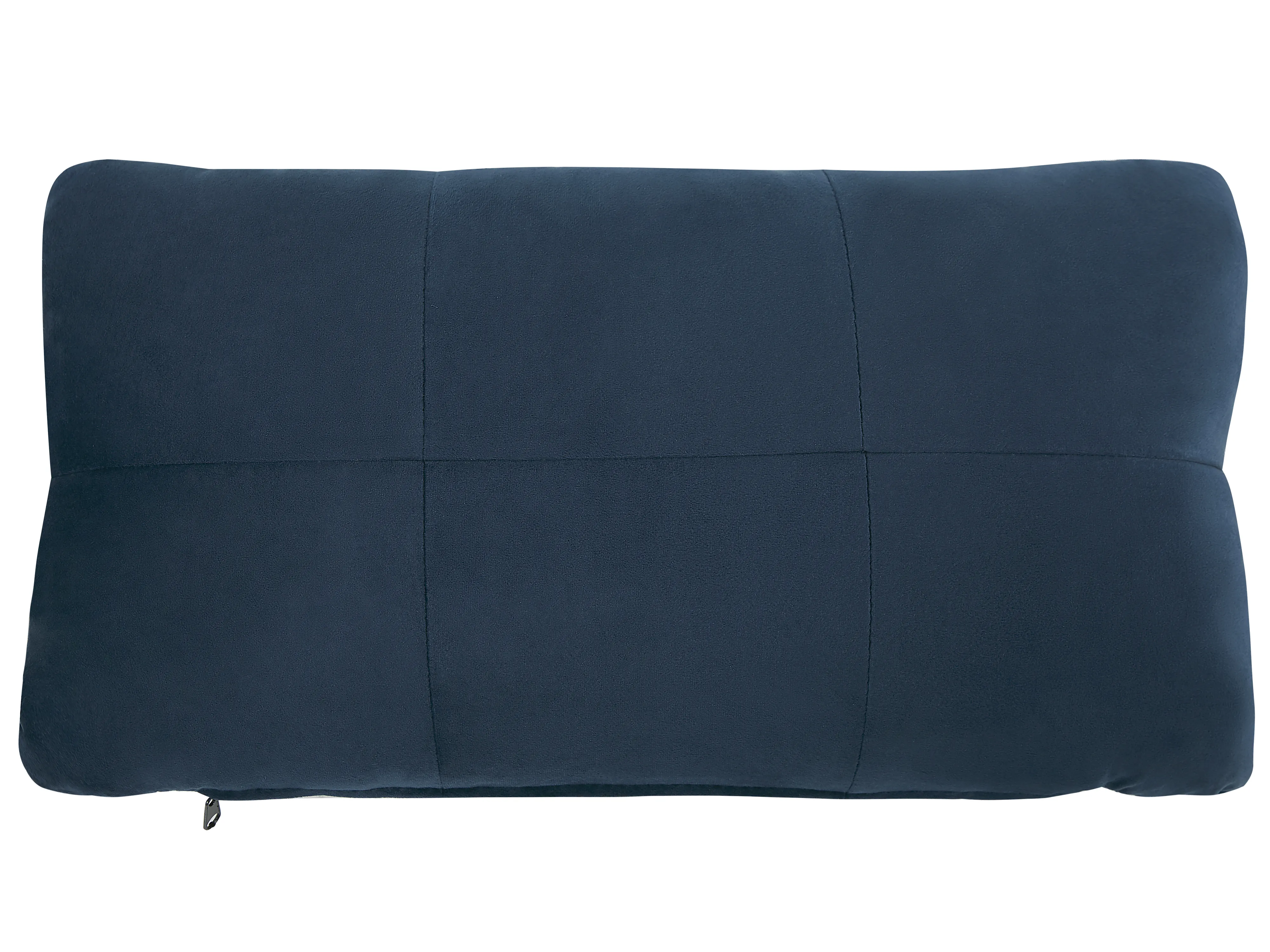 Chaise longue SIMORRE Fluweel Donkerblauw met ingebouwde Bluetooth speaker
