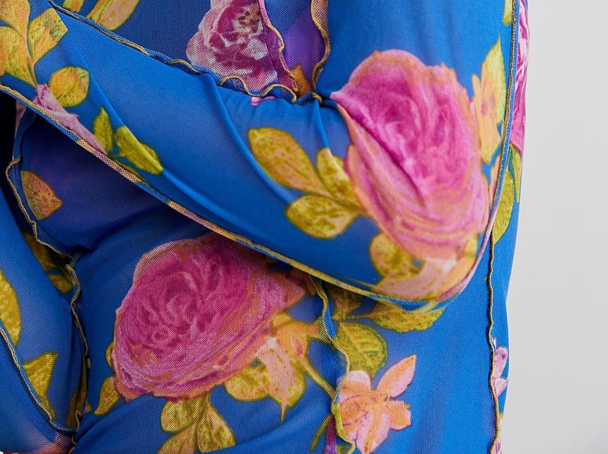Genrovia - T-shirt met lange mouwen en bloemenprint