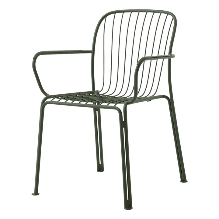 & Tradition Chaise avec accoudoirs Thorvald SC95, Space Copenhagen | Vert foncé