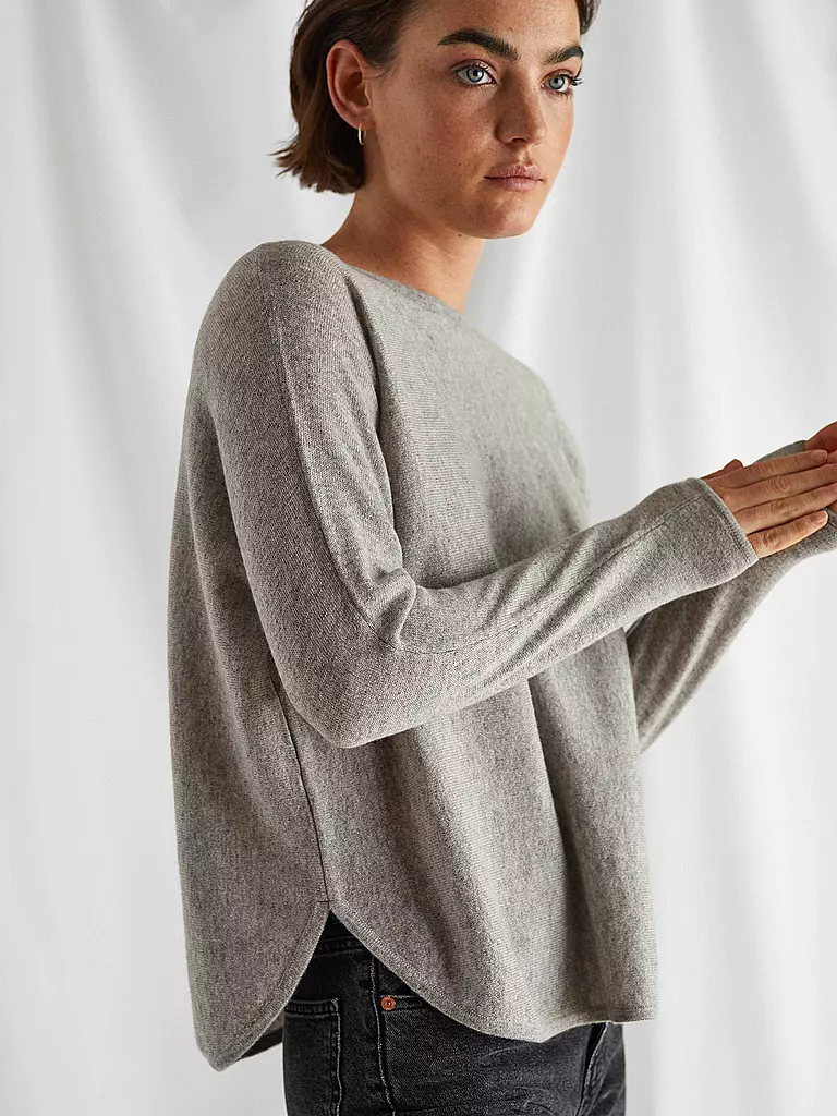 DAVIDA Kaschmirpullover grau