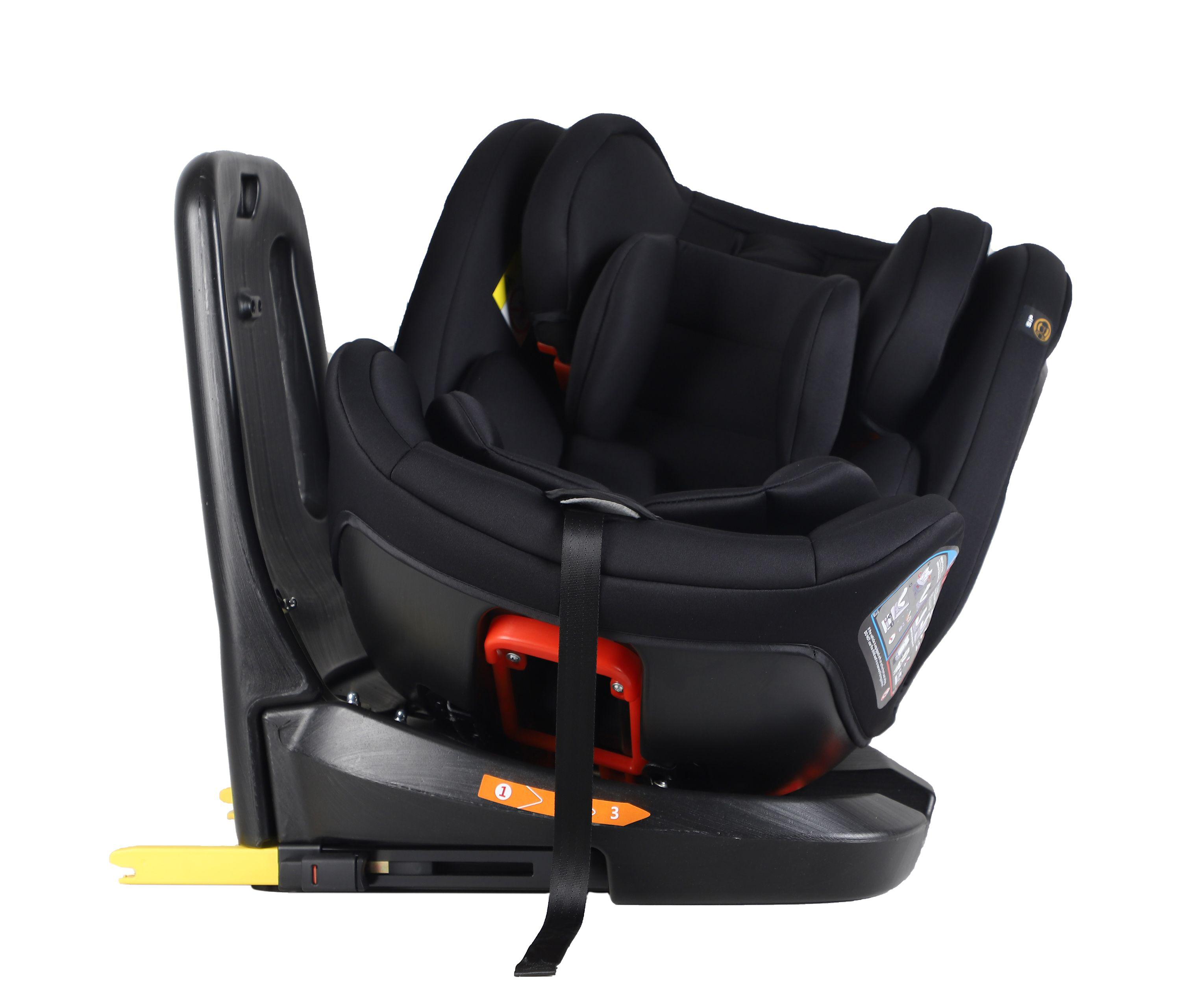 Kindersitz Auto 360° drehbar schwarz