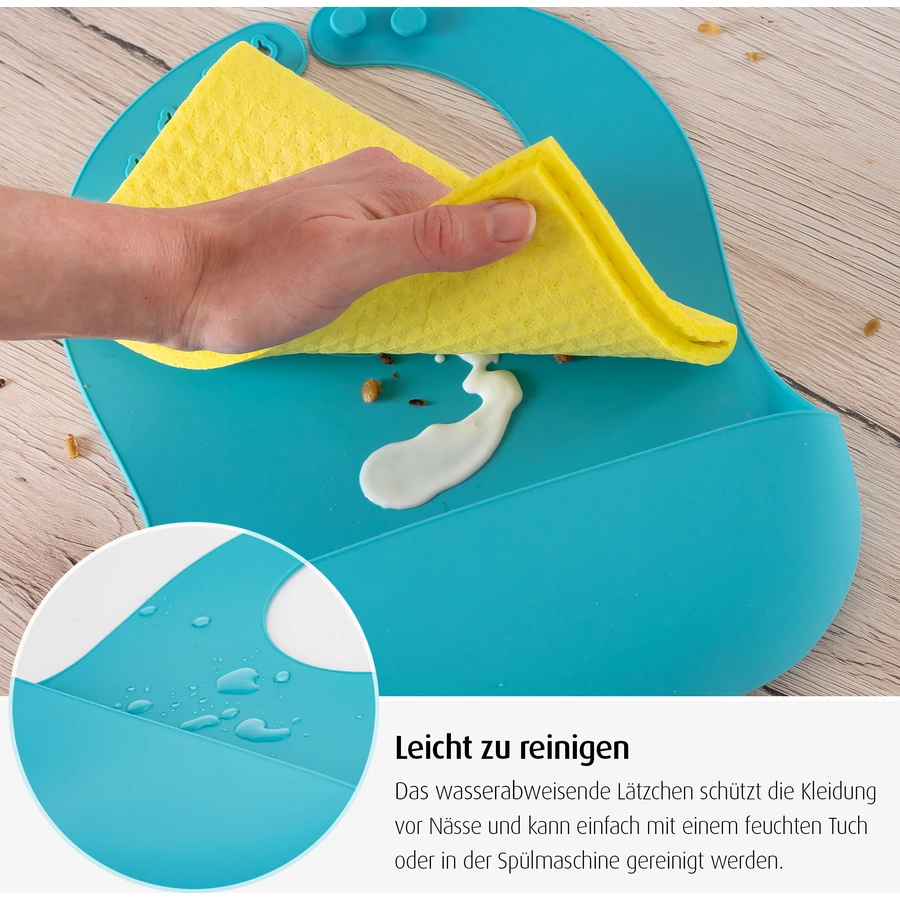 reer Lätzchen Eat’n Tidy aus Silikon, blau