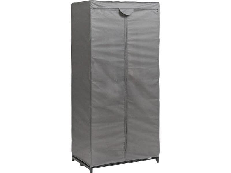 Zeller Present Kleiderschrank Vlies / Metall, 75 x 50 x 160 Textilschrank