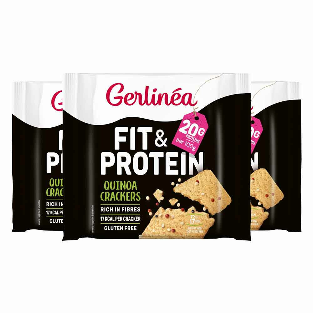 3x Gerlinea Quinoa Crackers 100 gr
