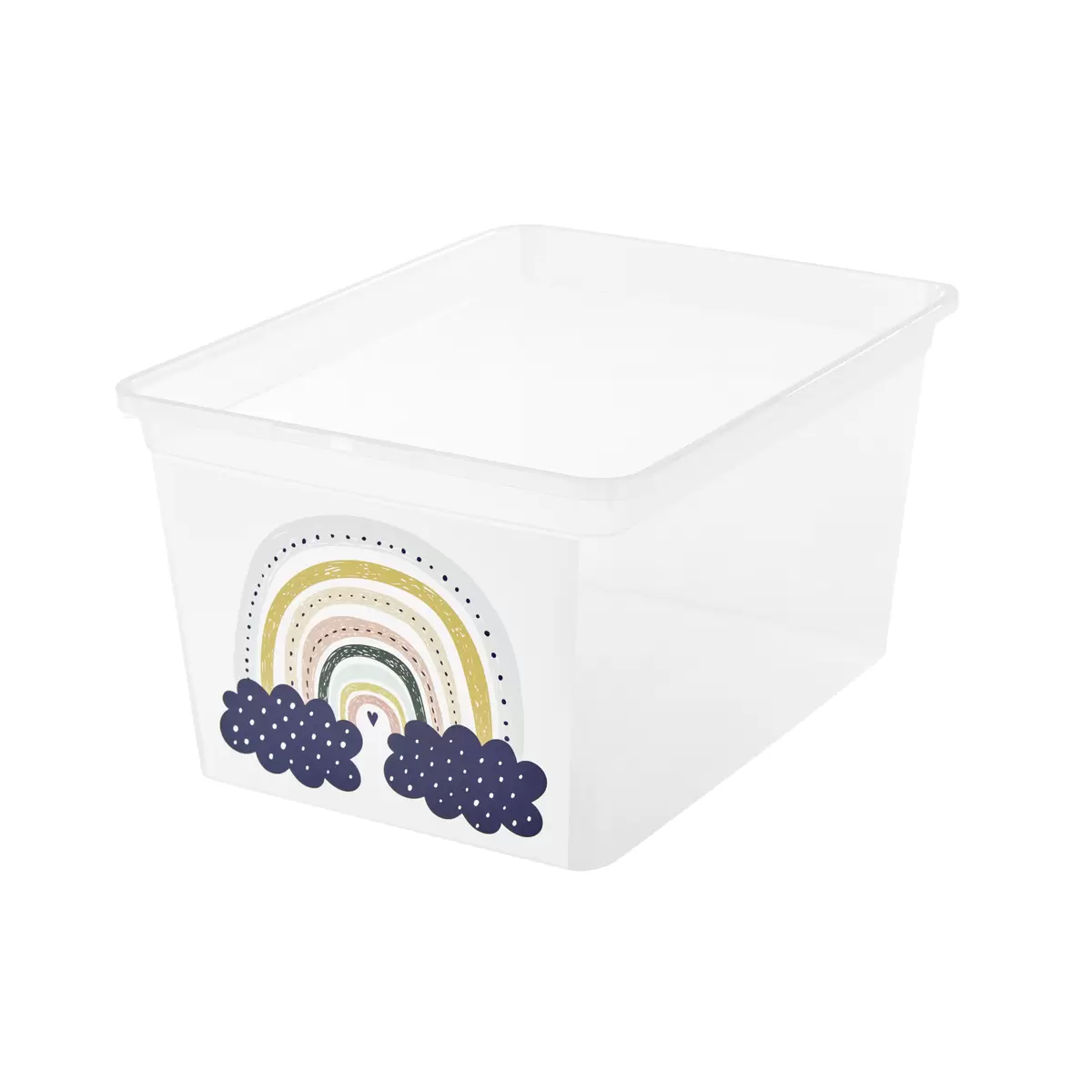 Aufbewahrungsbox Regenbogen Regenbogen transparent,schwarz