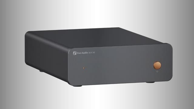 Fosi Audio Box X5 Mini Forforstærker Hjemmeaudio til MM & MC Pickups, Aktive Højttalere, 4-niveau Justerbar Gain 38/48/56/66 dB med RCA