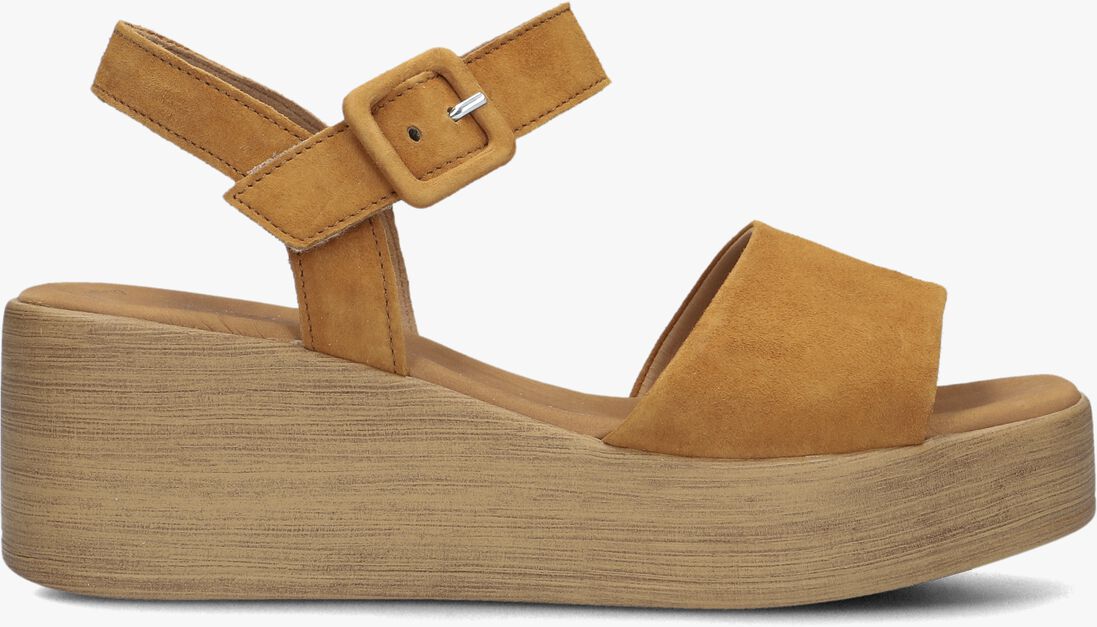 cognac gabor sandalen met hak 531
