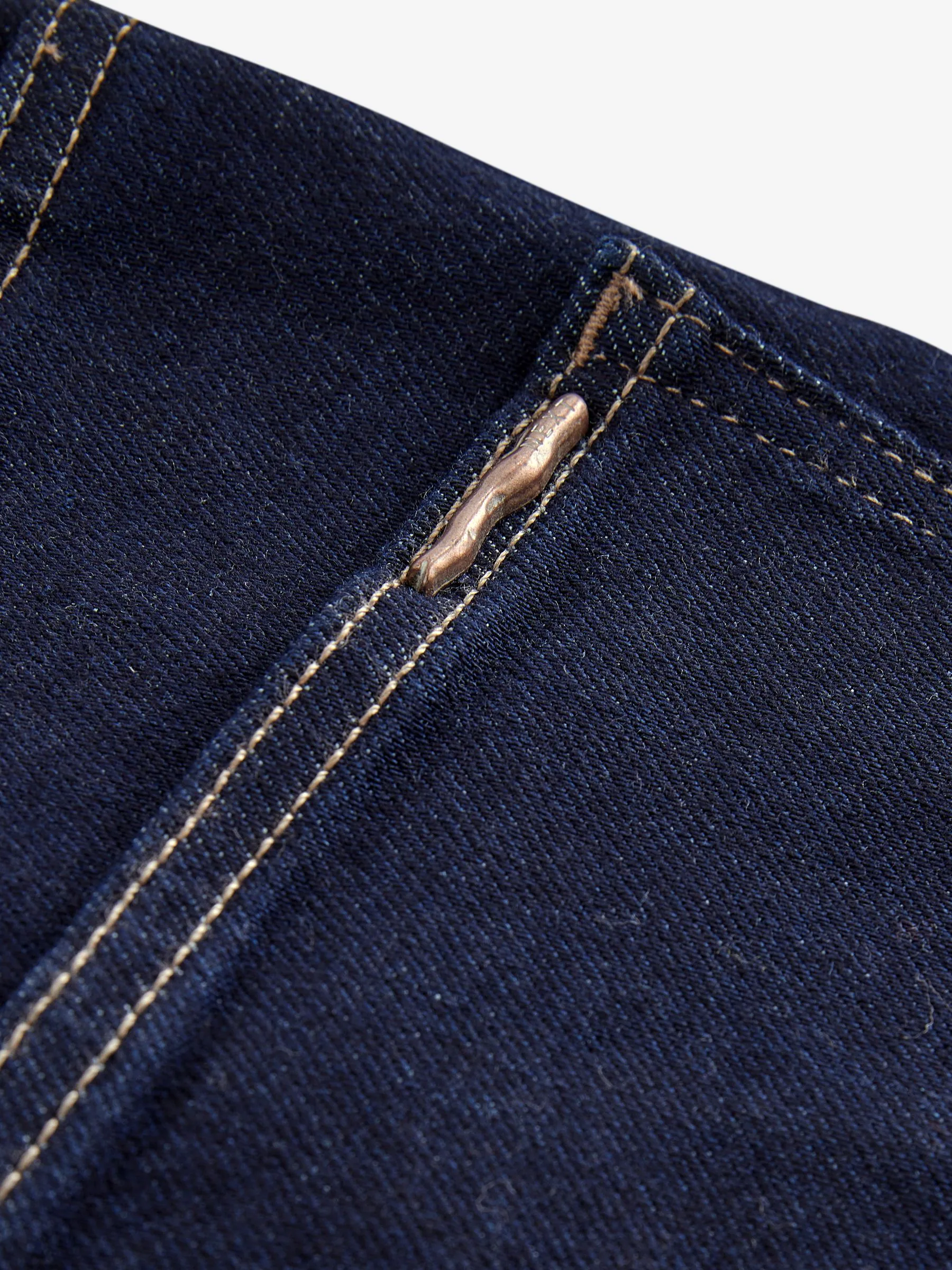 Blauw met wassing - Jeans met wijde pijpen