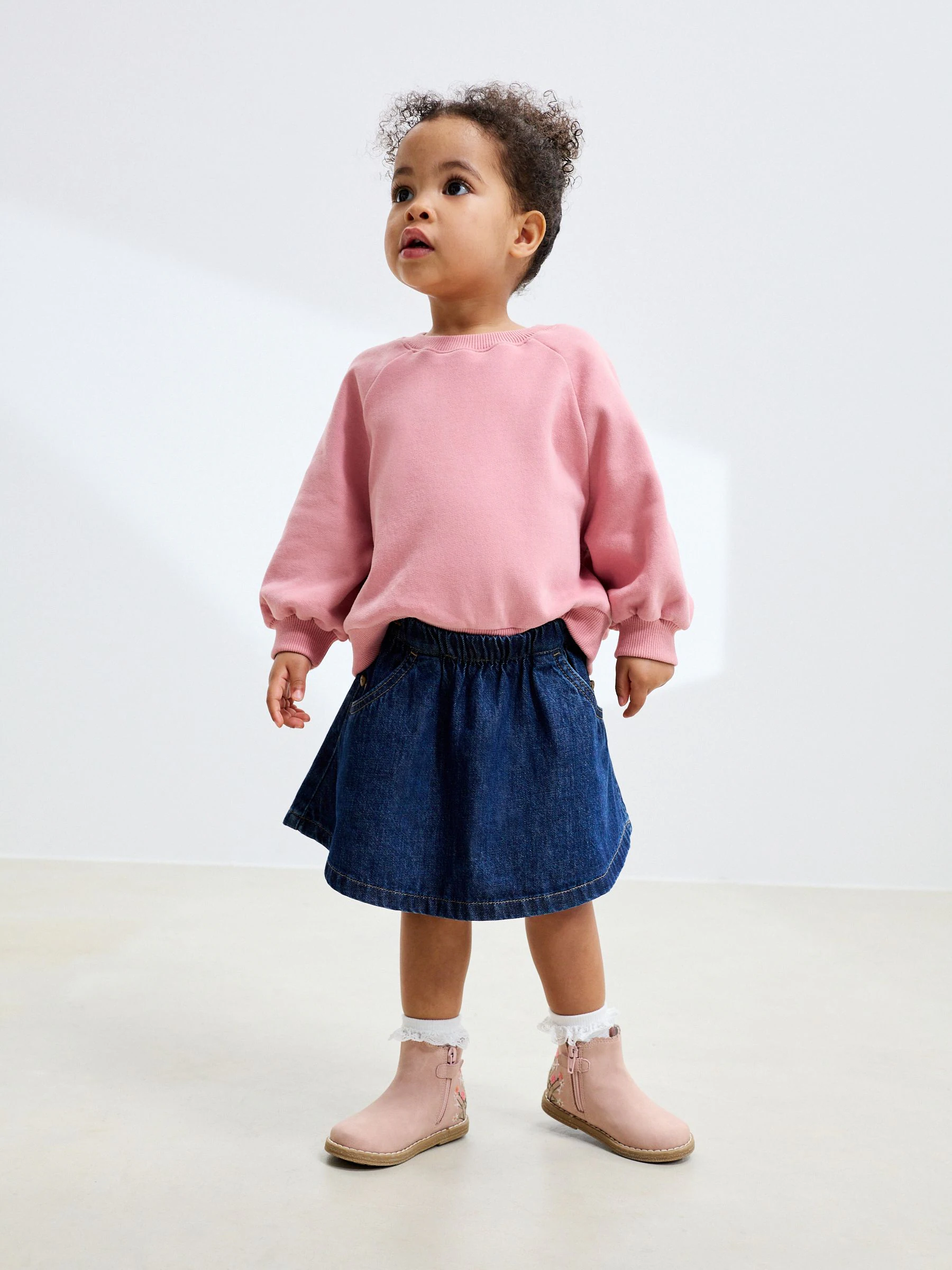 Donkere wassing - Denim rok (3 mnd-7 jr)