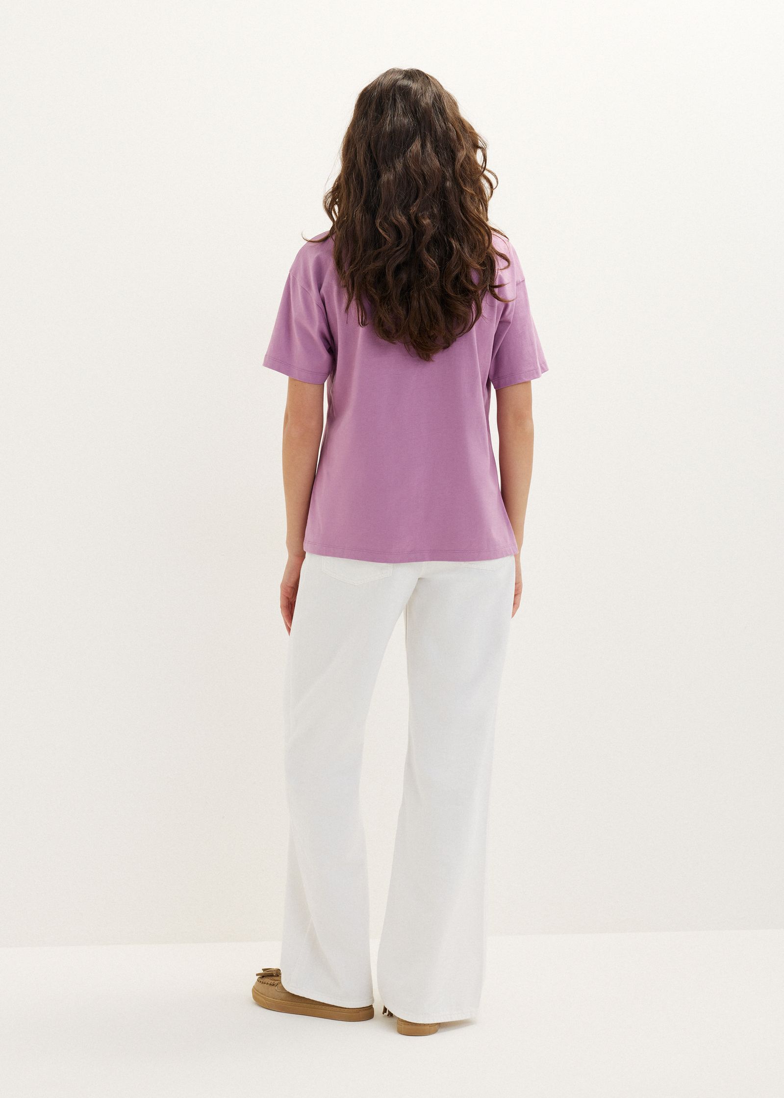 T-shirt met tekstprint