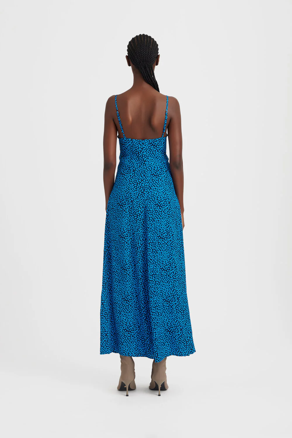 GESTUZ  Eisha slip kjole - Blue dot