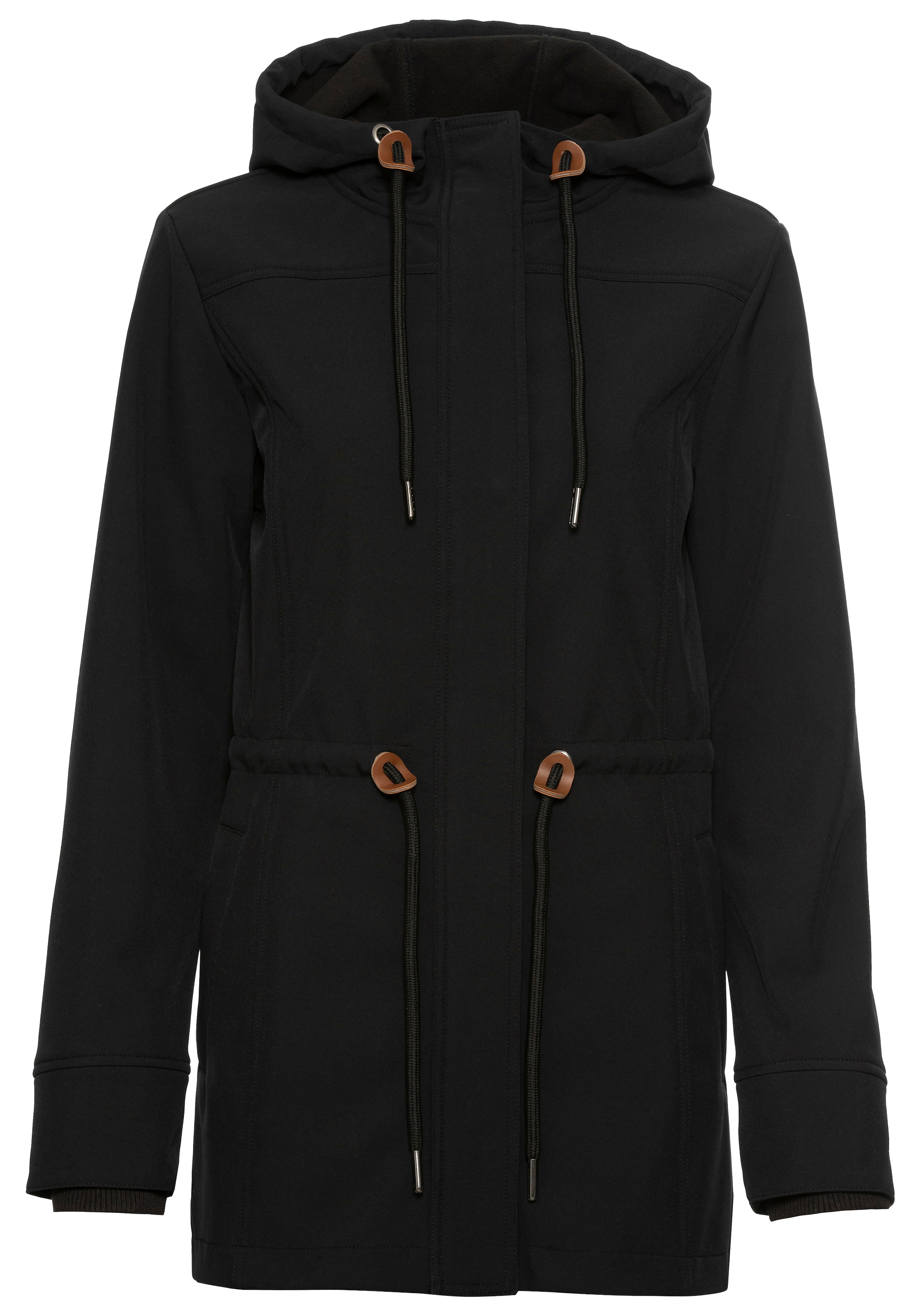 Vivance active Softshelljacke mit Kapuze mit Kordelzug an der Taille