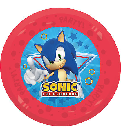 Decorata Party Kunststoffteller - 4er-Pack - 21 cm - Sonic Speed