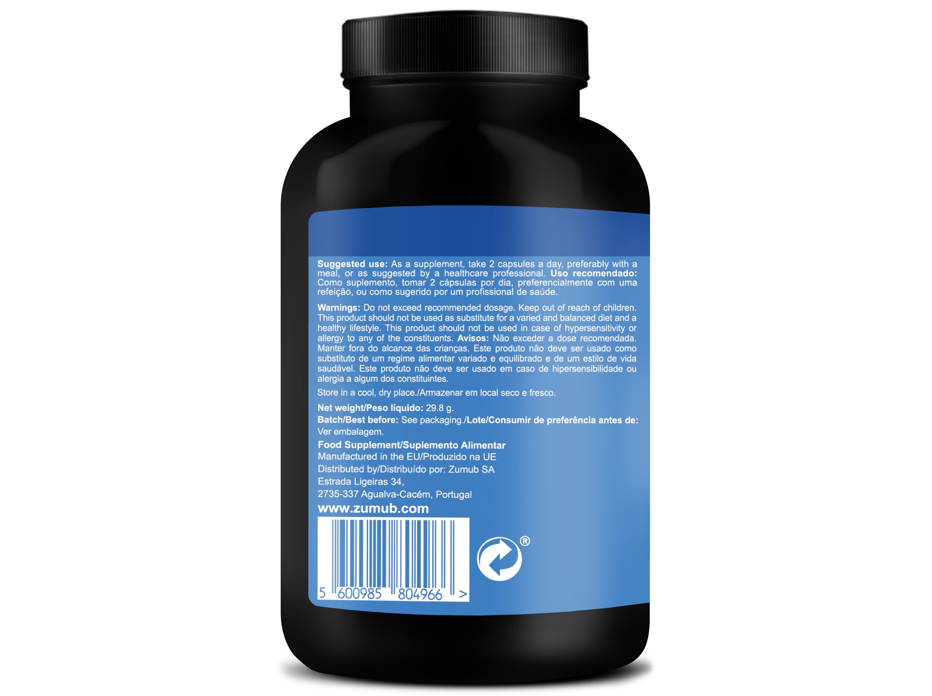 SUPLEMENTO ZUMUB PROBIOTICO 60 CAPS