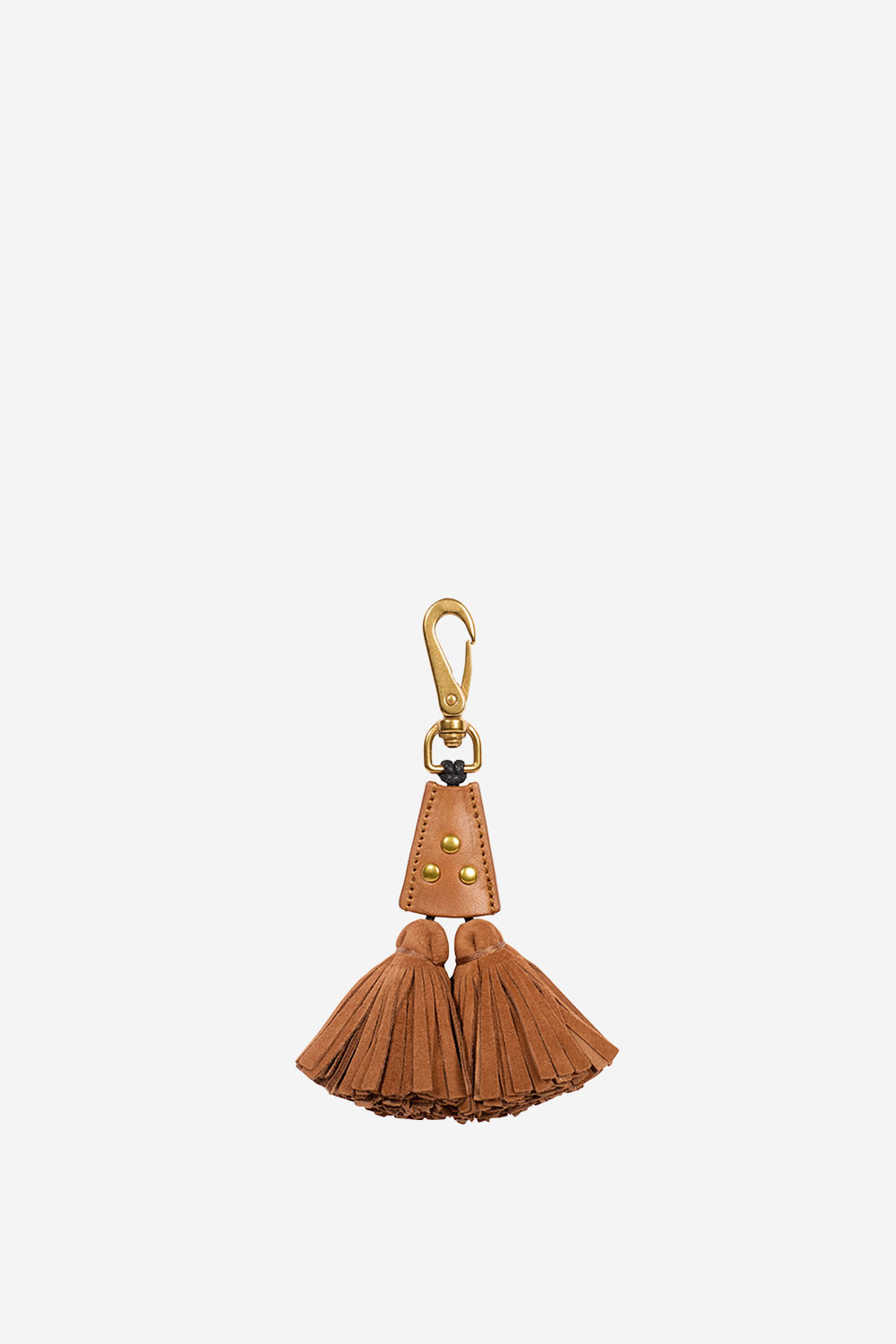 Suede pompon twin