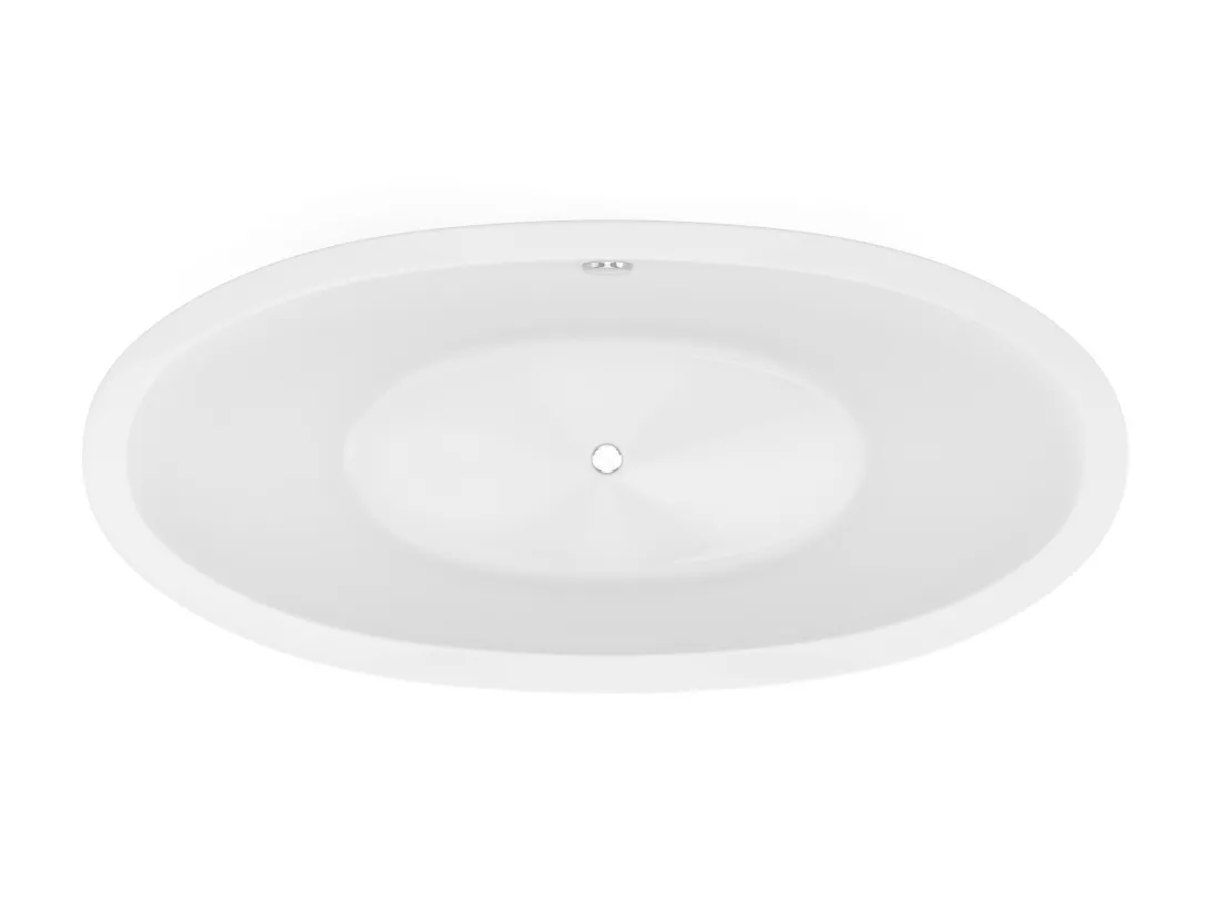 Baignoire îlot design blanche - 225L - 170 x 83 x 77cm - ALDA
