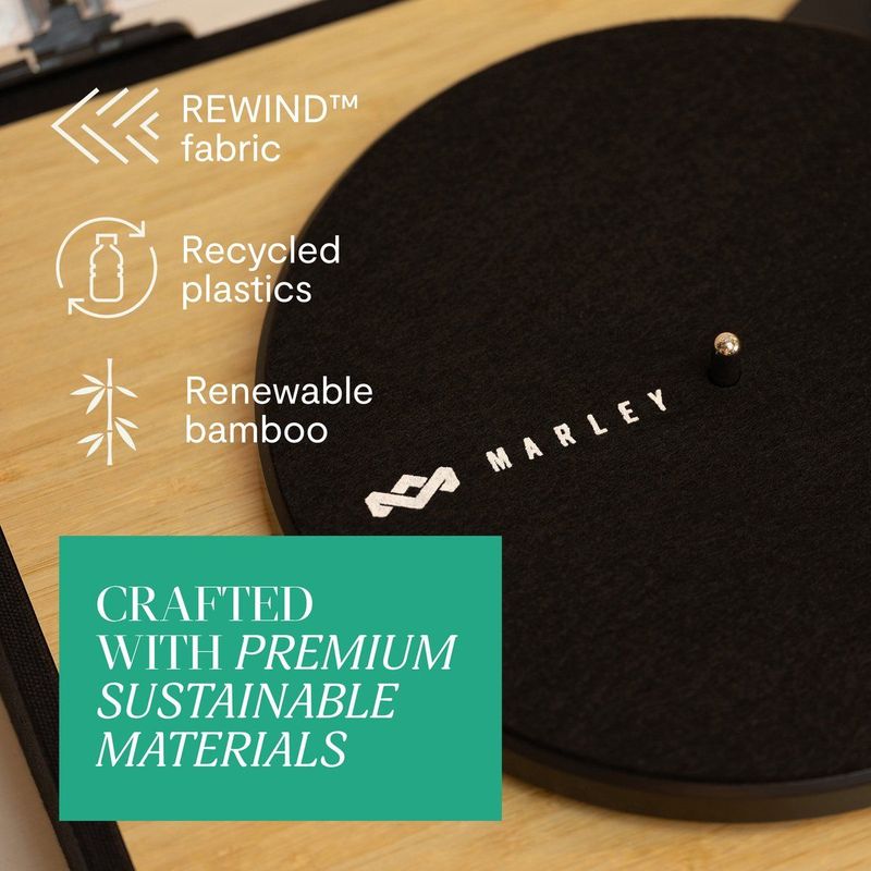 House of Marley - Revolution - Bluetooth Platenspeler - Bamboe - Duurzame Materialen