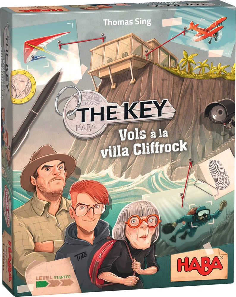 JEU D'ENQUETE THE KEY - VOLS A LA VILLA CLIFFROCK