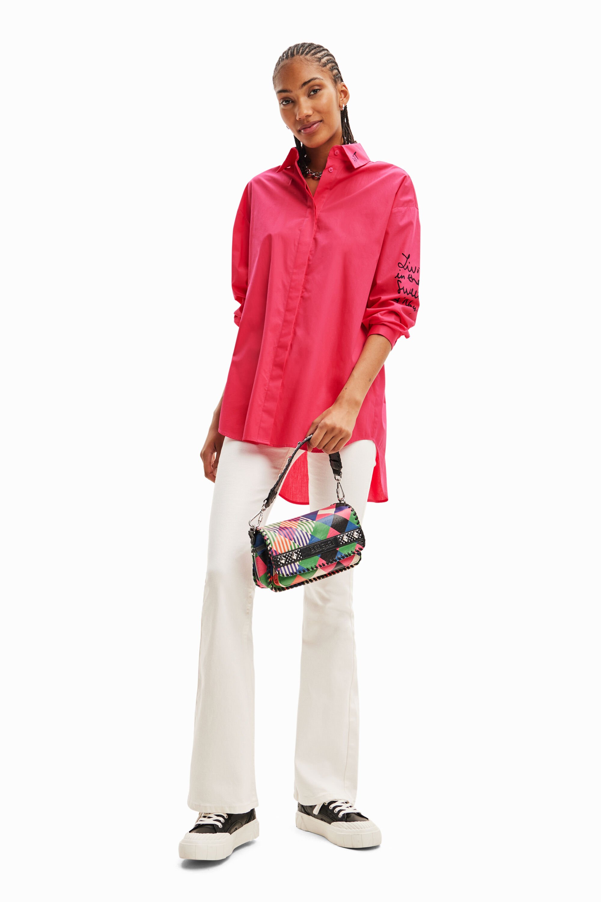 Chemise oversize visages