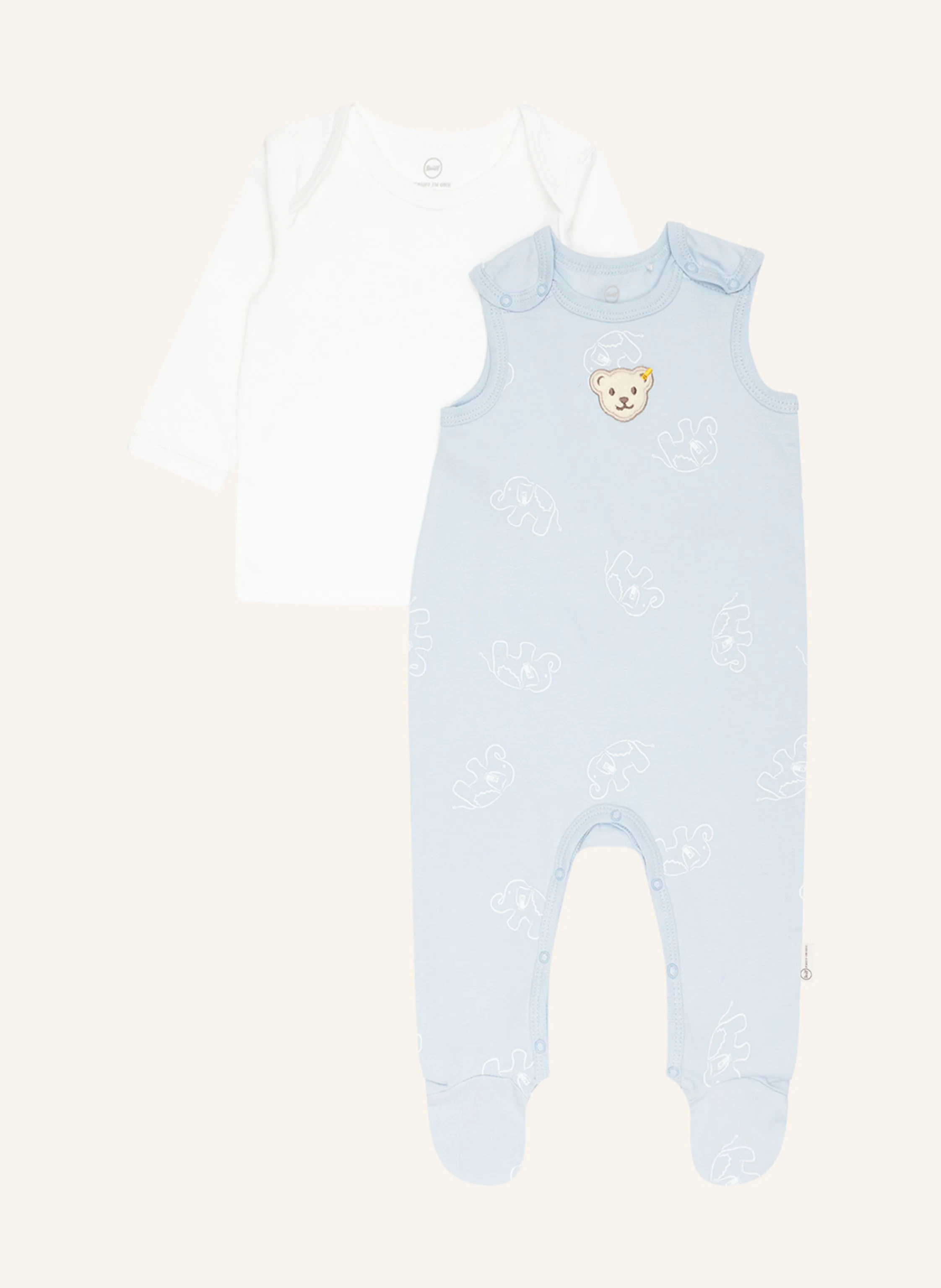 Steiff Set WELLNESS: Strampler und Longsleeve