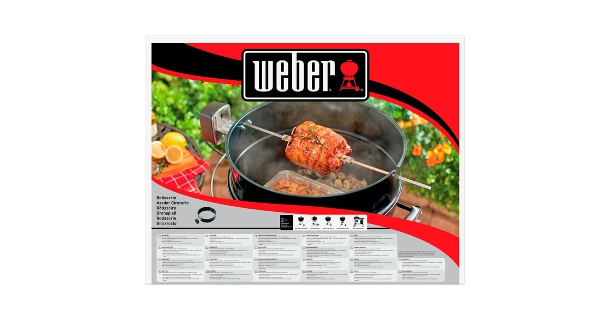 WeberBraadspit rotisserie  (Zwart/zilver)
