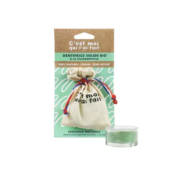 Diet World Eu Fiz Meu Próprio Creme Dental Sólido Hortelã-Pimenta Orgânico Vegano 24g