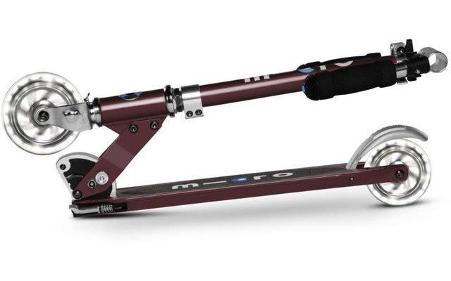 Micro Sprite LED klappbarer Aluminium Scooter mit LED-Rollen